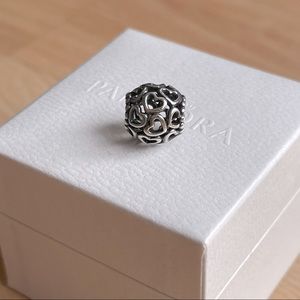 Pandora open hearts charm